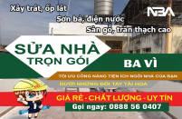 Bảng báo giá sửa chữa cải tạo cơi nới nhà ở huyện Ba Vì Hà Nội mới nhất