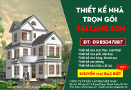 Bảng báo giá thiết kế nhà trọn gói tại tỉnh Lạng Sơn mới cập nhật