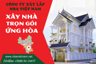 Bảng báo giá dịch vụ xây nhà trọn gói huyện Ứng Hòa cập nhật mới nhất