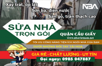 Dịch vụ sửa nhà trọn gói quận Cầu Giấy uy tín cập nhật mới nhất