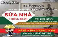 Báo giá sửa nhà chống thấm hiệu quả tại Kim Ngưu, Hai Bà Trưng mới nhất