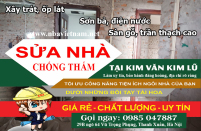 Báo giá sửa chữa nhà chống thấm nhà tại Kim Văn Kim Lũ, Hoàng Mai