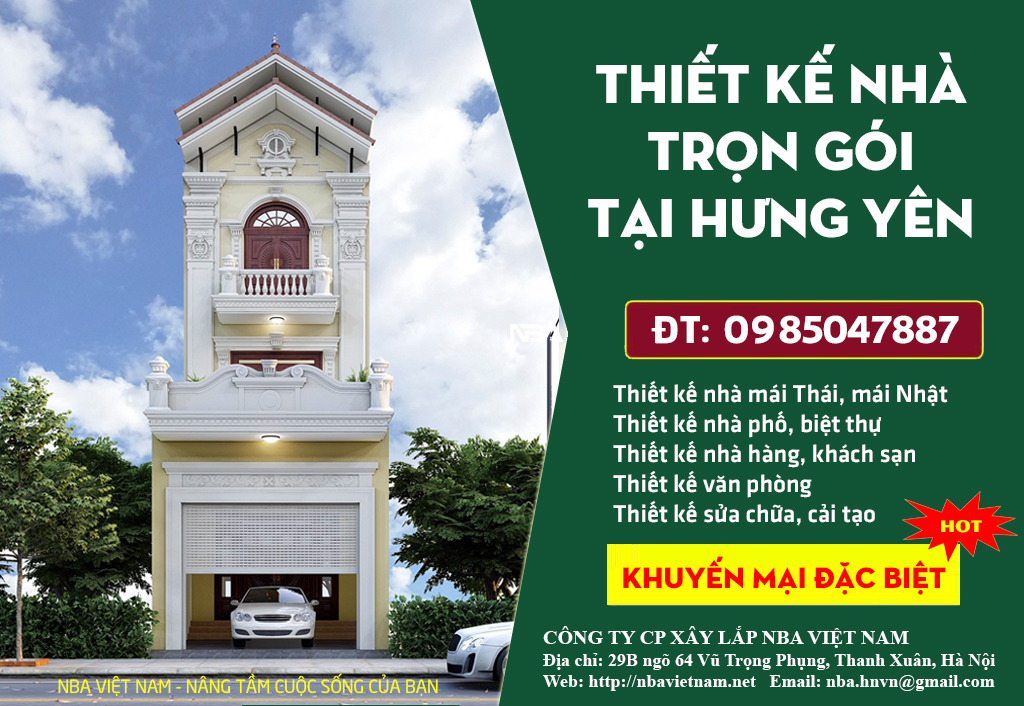 thiet ke nha tron goi tai hung yen