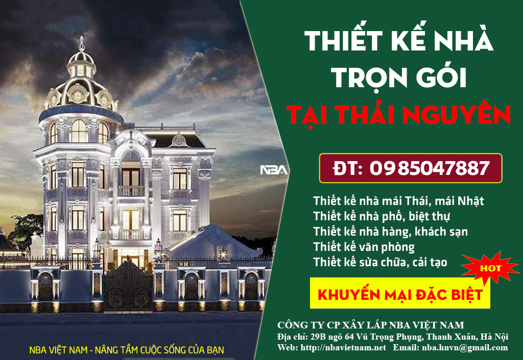 thiet ke nha tron goi tai thai nguyen