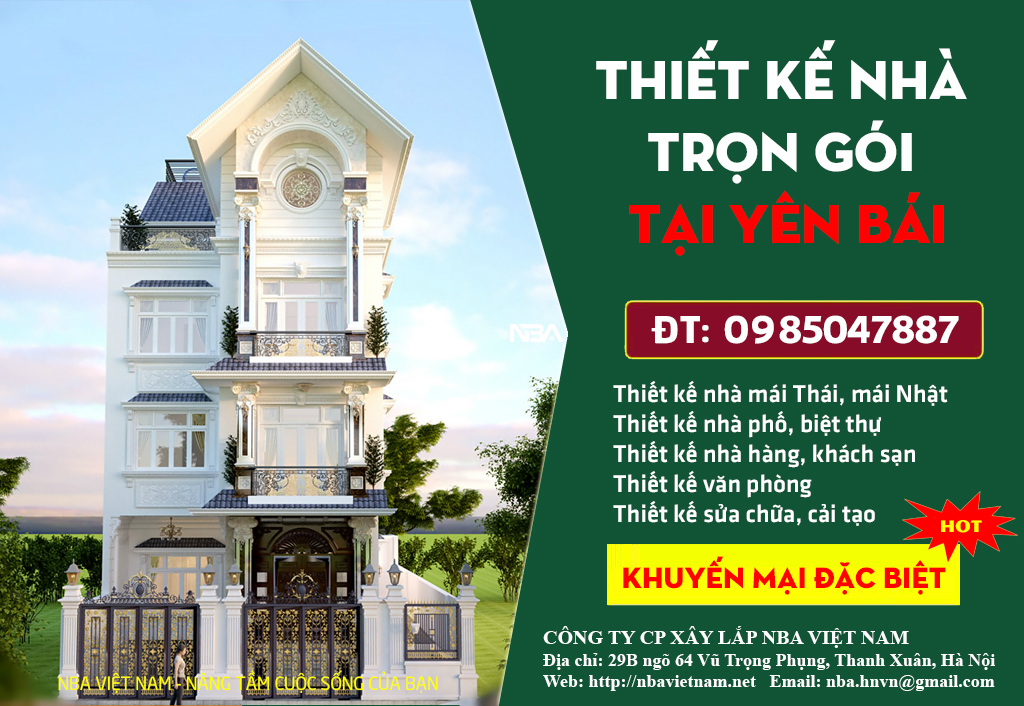 thiet ke nha tron goi tai yen bai