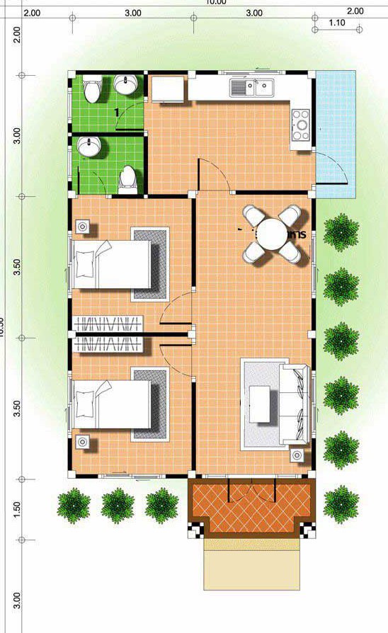 Nha cap 4 mai thai 6