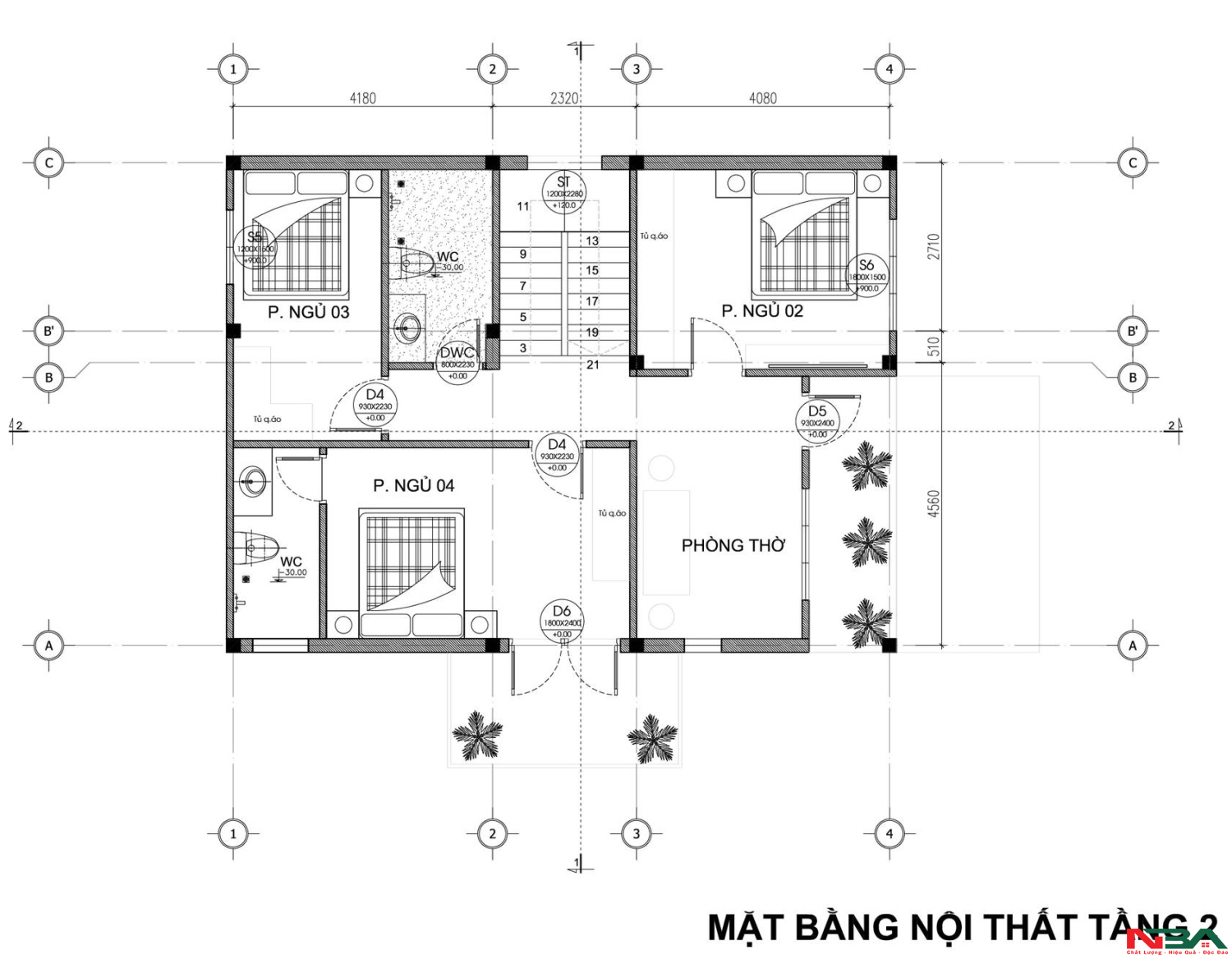 nha mai nhat 2 tang 4 ngu 5