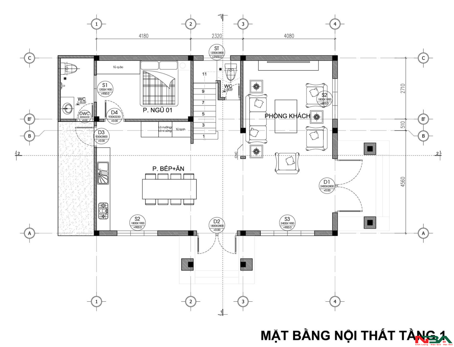 nha mai nhat 2 tang 4 ngu 6